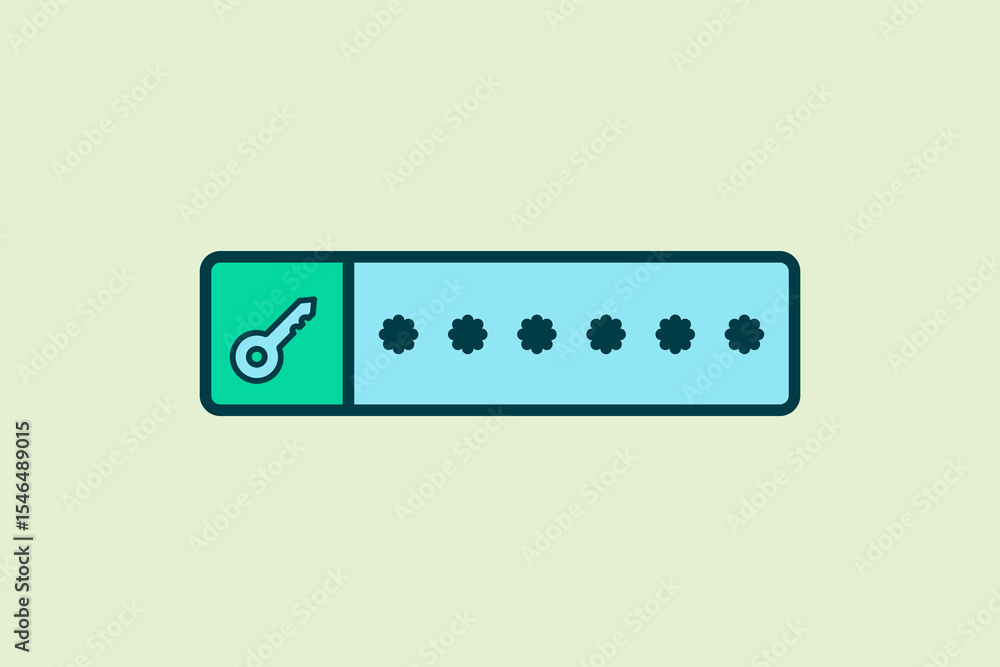 Poster password icon. icon related to ui elements. suitable for web site, app, user interfaces,element, pri