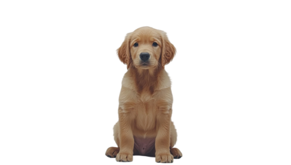 Adorable golden retriever puppy