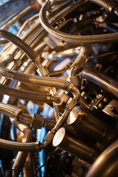 Aerospace gas turbine engine with structural