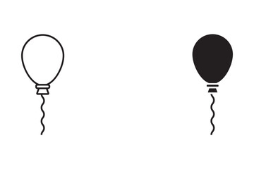 balloon icon Isolated flat vector in outline icon set eps 10