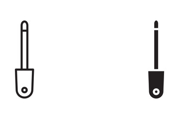 eyeliner icon Isolated flat vector in outline icon set eps 10