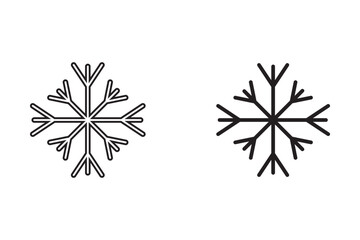 snow icon Isolated flat vector in outline icon set eps 10