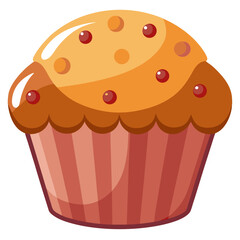 cupcake with chocolate icing