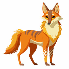 Obraz premium red fox cartoon