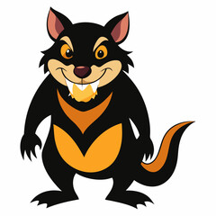 vector illustration of cartoon dog