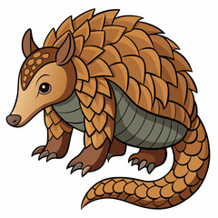 vector illustration of cartoon fox