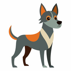 vector illustration of a dog