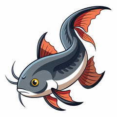 vector illustration of a fish