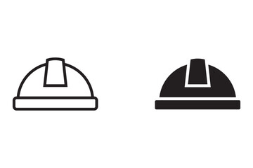 helmet icon set. Construction helmet icon. hard hat icon. for web, UX and mobile apps. eps	
