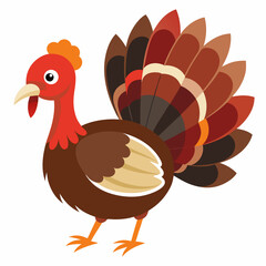 vector illustration of turkey