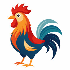 rooster vector illustration