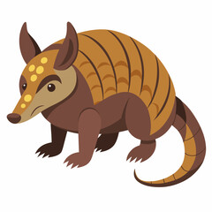 vector illustration of cartoon fox