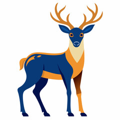 Obraz premium deer cartoon isolated on white