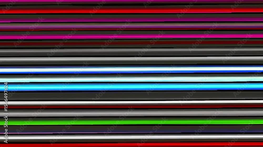 Poster abstract colorful horizontal lines animation