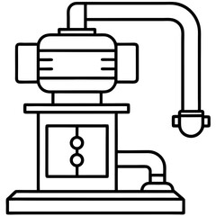 X-ray Machine line art vector