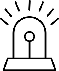 Alarm Line Icon, Alarm Line Icon – Alert, Bell, Notification, Emergency Symbol


