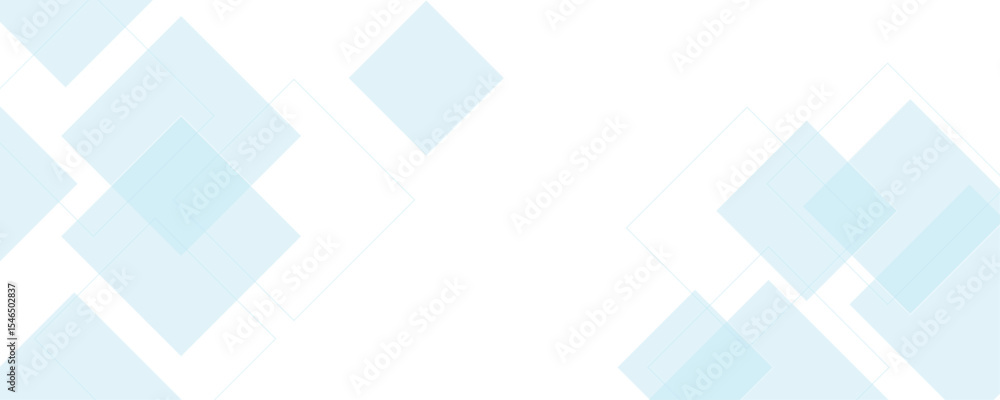 Poster abstract minimal blue color geometric square shape transparent background. modern abstract line art.