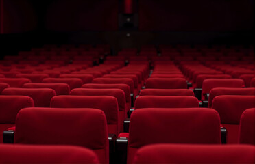 Fototapeta premium Red Seats in Cinema