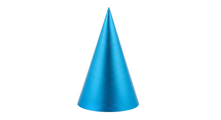 Fototapeta premium Create a Blue Cone Shape with Transparent Background, Ideal for Designs