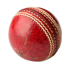  red-cricket-ball- isolated on white background png, ai generated