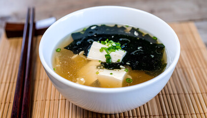 Tofu and Seaweed Soup
