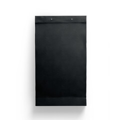 A simple black envelope with a clean design, suitable for various purposes such as mailing or storage.