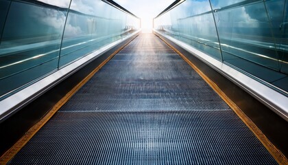 Obraz premium skyward escalator steps