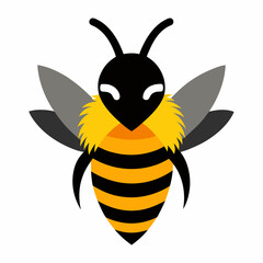 Obraz premium Cute cartoon bee illustration honeycomb design