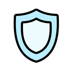 Shield icon vector illustration. Security icon illustration.