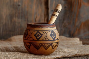 High Resolution of Traditional Mate Cup Mockup