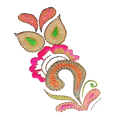 Obraz premium A multicolored beautiful flower design 