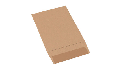 A simple brown cardboard box, typically used for packaging or shipping items.
