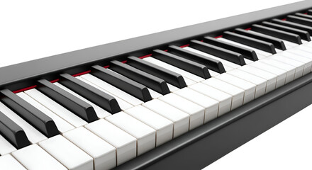 Keyboard Keys: Play Music with Transparent Background