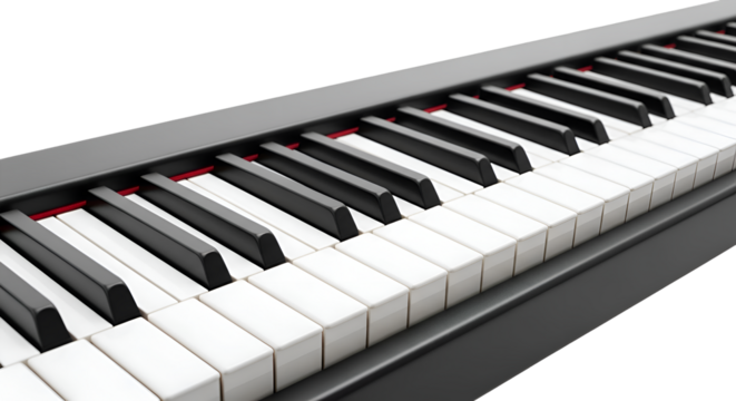 Keyboard Keys: Play Music with Transparent Background