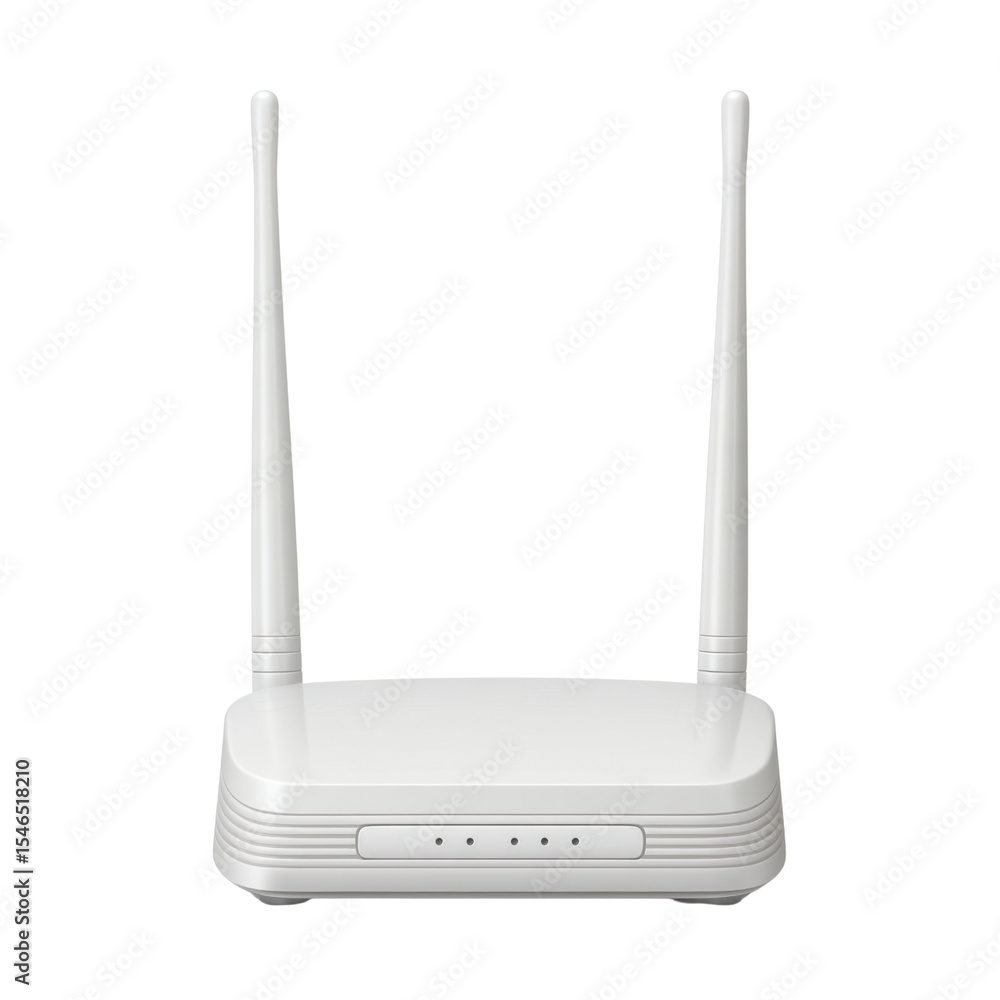 Poster modern wireless router with antennas for high-speed internet connectivity and enhanced wi-fi perform