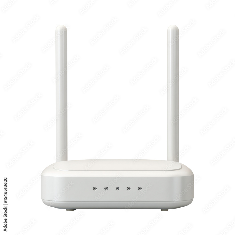 Aufkleber modern wireless router with dual antennas and led indicators for seamless internet connectivity and 