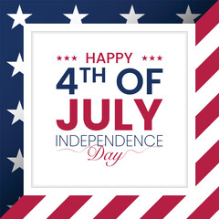 United States of America Independence Day Celebration background. 4th of July happy independence day background