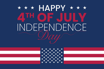 United States of America Independence Day Celebration background. 4th of July happy independence day background