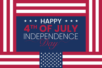 United States of America Independence Day Celebration background. 4th of July happy independence day background