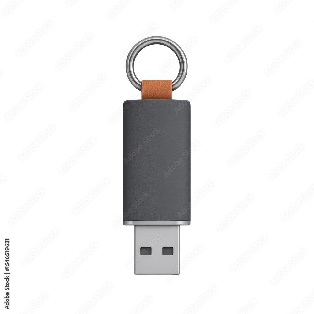 Poster modern usb flash drive with keyring attachment for easy storage and portability in sleek design tran
