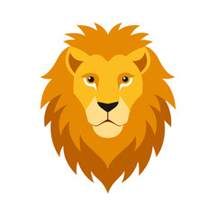 lion head vector art illustration