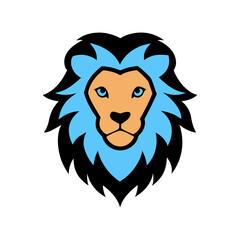 lion head vector art illustration