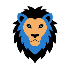 lion head vector art illustration