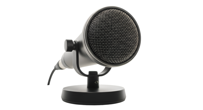 Create Studio-Quality Audio with a Condenser Microphone, Achieving Crystal-Clear Recordings Easily on a Transparent Background