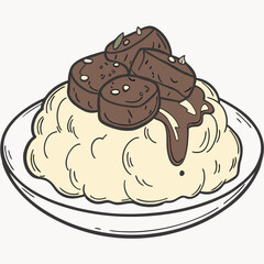 Mashed Potatos and Cajun Gravy Popeyes