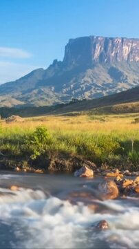 Mount Roraima in Venezuela, South America