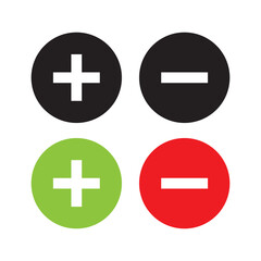 plus and minus button icon