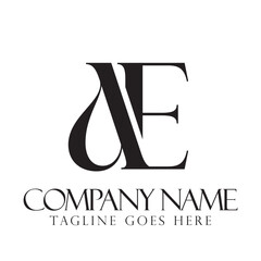 Letter AE or EA Luxury Vector Logo Design for Fashion, Jewelry, and Boutique. 標誌設計, ロゴデザイン, Diseño de logotipo