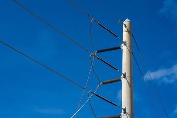 Fototapeta premium high voltage power lines