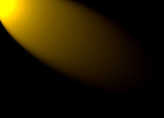 Yellow light beam at the top with a dark background. red blurred beam light on dark background.abstract yellow blurred backgound.
